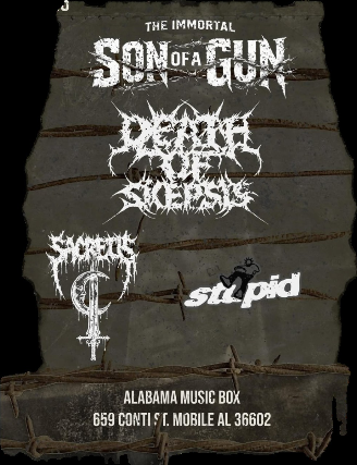 image of Son Of A Gun / Death Of Skepsis / Sacreus/ Stupid image of Son Of A Gun / Death Of Skepsis / Sacreus/ Stupid