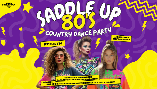 Image of Saddle Up: 80's Country Dance Party! Image of Saddle Up: 80's Country Dance Party!