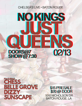 Image of Chess, Belle Grove, Dizzy and Sunscape Image of Chess, Belle Grove, Dizzy and Sunscape