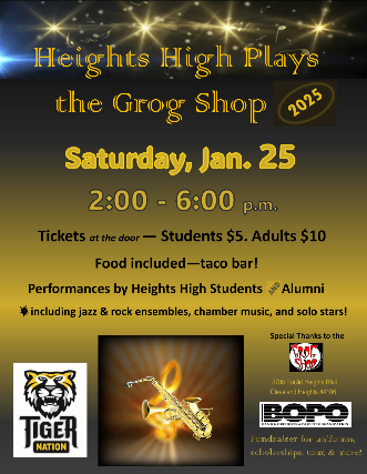 Heights High Plays The Grog Shop Fundraiser at Grog Shop – Cleveland Heights, OH