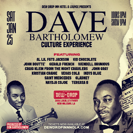 The Dave Bartholomew Experience at Dew Drop Inn Hotel & Lounge – New Orleans, LA