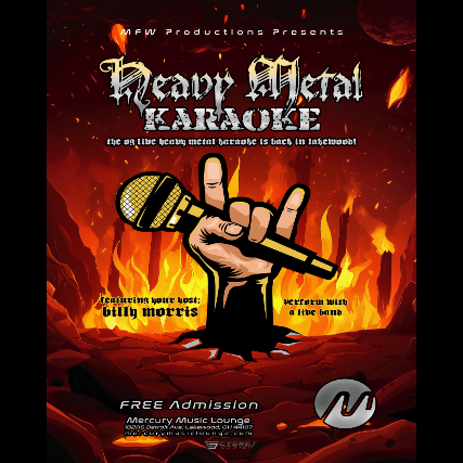 HEAVY METAL KARAOKE at The Mercury Music Lounge – Lakewood, OH