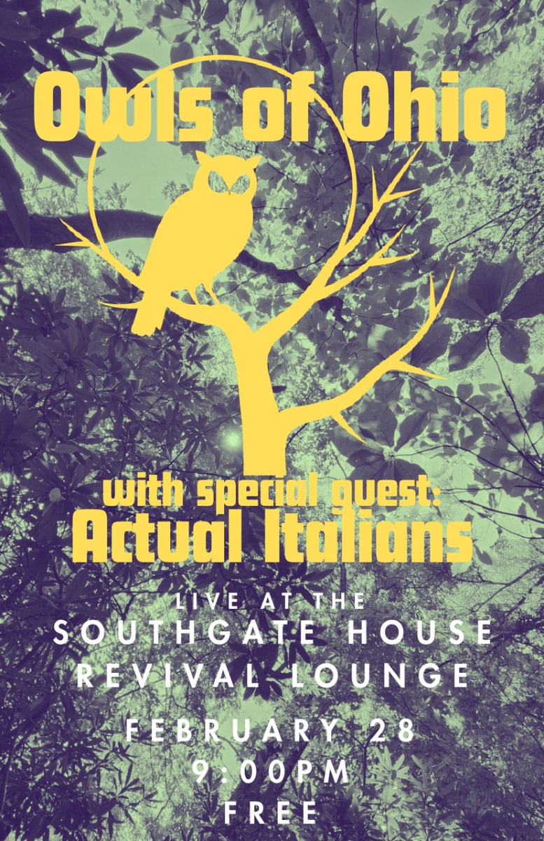 Owls of Ohio with special guests Actual Italians