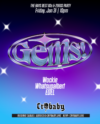 GEMS! The Bay’s Best Throwback Party (90’s and 2000’s rap / rnb / club) at Crybaby – Oakland, CA