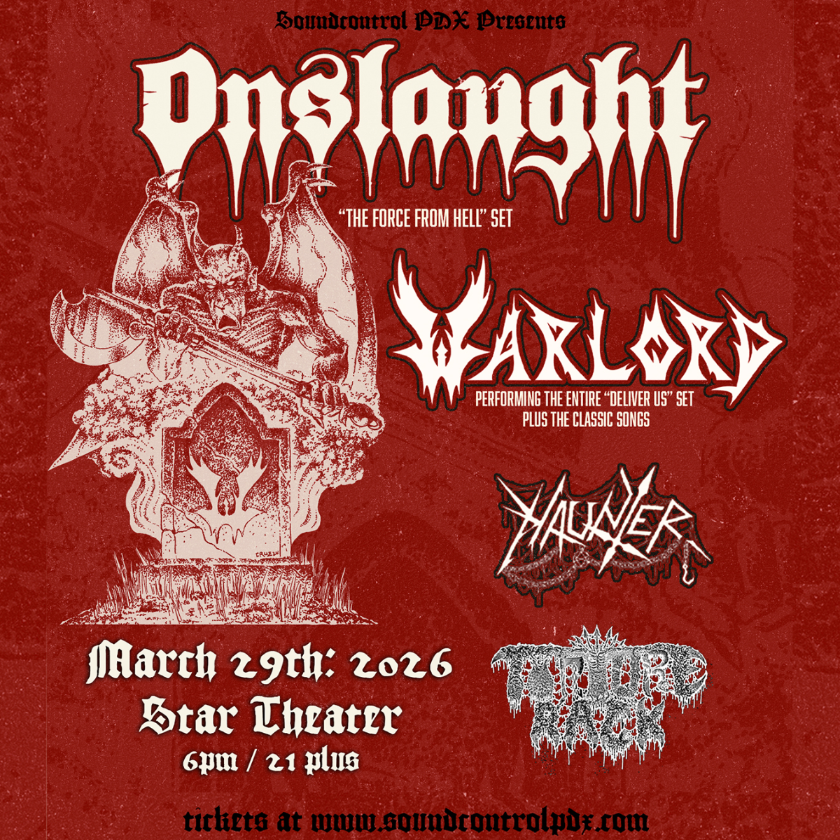 ONSLAUGHT (UK) with Warlord