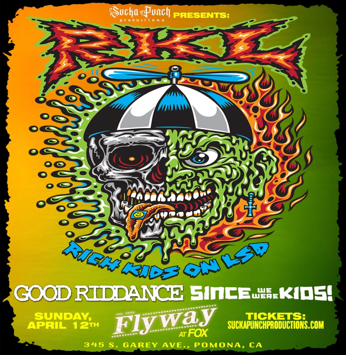 RKL with GOOD RIDDANCE SINCE WE WERE KIDS AT THW FLYWAY IN POMONA
