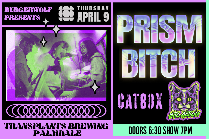 FREE SHOW: PRISM BITCH / CAT BOX / INTO ACTION