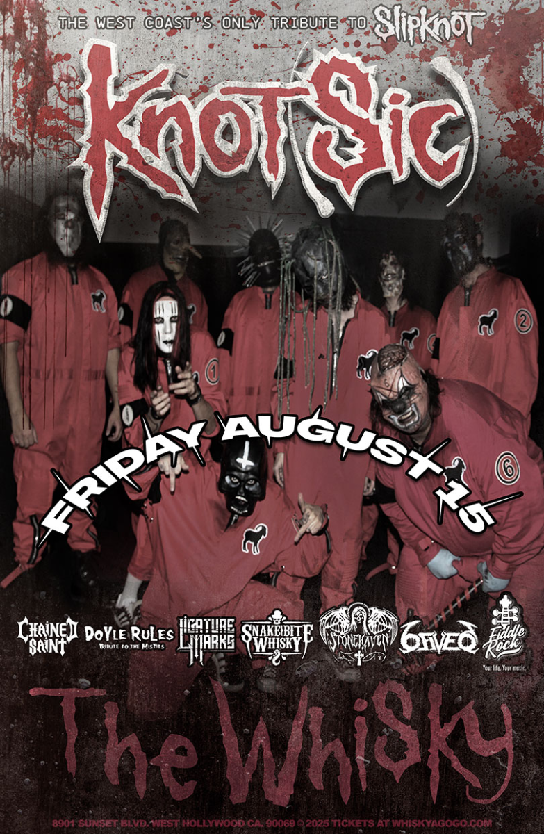 Knot(sic) Tribute to Slipknot , Doyle Rules (Misfits Tribute), 6FIVE6, Chained Saint, Ligature Marks, Snake Bite Whisky, Stonehaven, ROTD