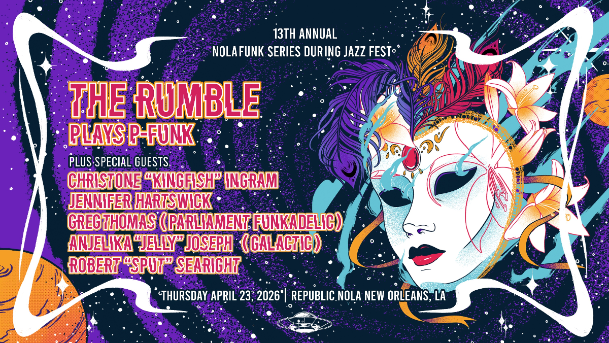 The Rumble Plays P-Funk Plus Special Guests Christone "Kingfish" Ingram, Jennifer Hartswick, Kanika Moore, and Sput