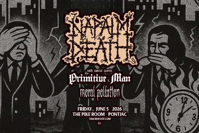 Official Napalm Death presale code (Via TMPresale.com)