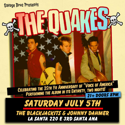 THE QUAKES at La Santa – Santa Ana, CA