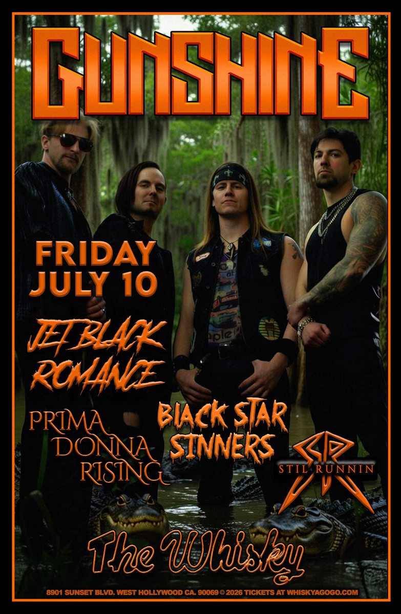 Gunshine, Jet Black Romance , Prima Donna Rising, Black Star Sinners, Sons of Kaos