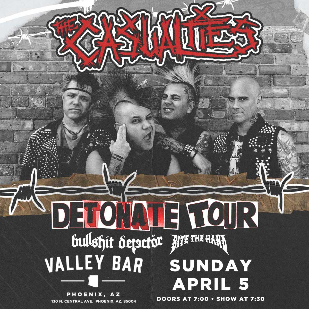 THE CASUALTIES: DETONATE TOUR