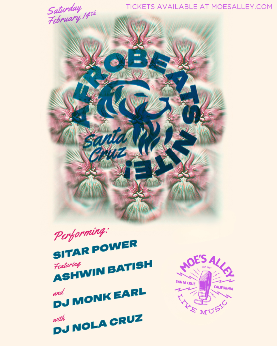 Afrobeats Nite Santa Cruz with Sitar Power ft. Ashwin Batish, DJ Monk Earl & DJ Nola Cruz | event-image