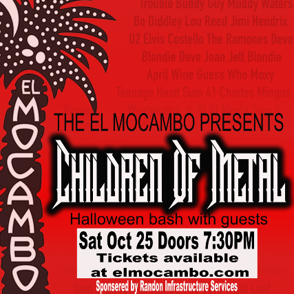 Children of Metal – Halloween Bash at Under the Neon Palms at the El Mocambo – Toronto, ON