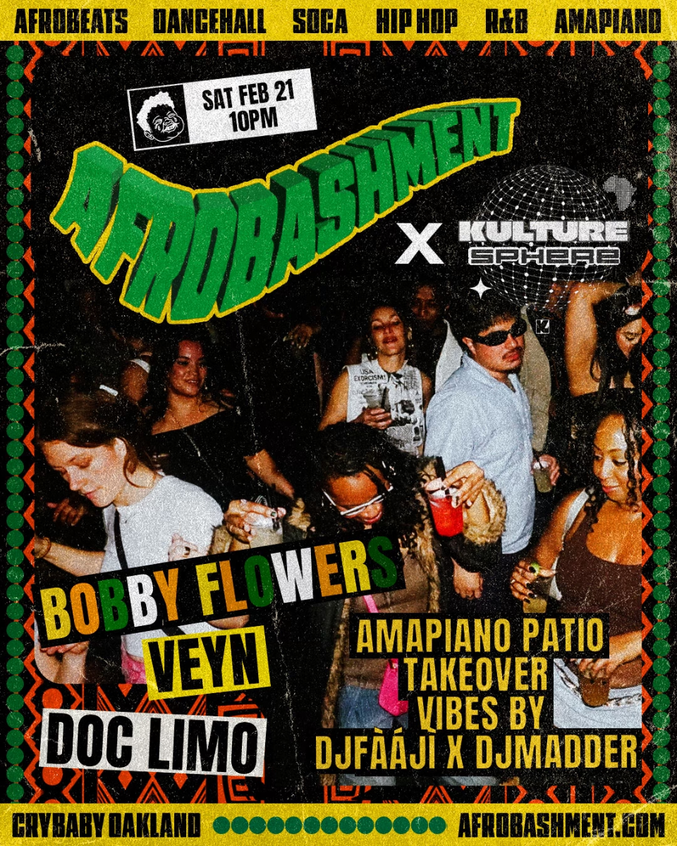 AFROBASHMENT(afrobeats, dancehall, hip-hop & more) w/ Bobby Flowers + Vey + Limo + AMAPIANO PATIO by FÀÁJÌ & Madder