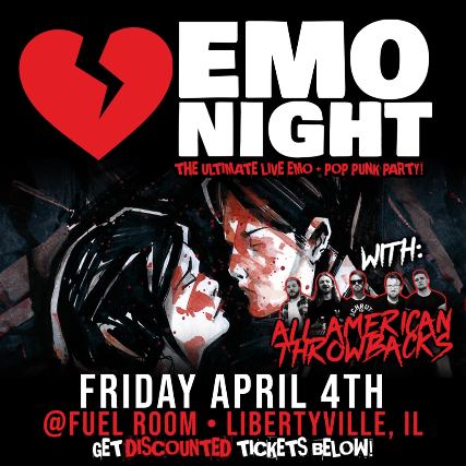 Emo Night with All American Throwbacks at Impact Fuel Room – Libertyville, IL