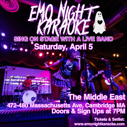 Emo Night Karaoke at Middle East – Downstairs – Cambridge, MA