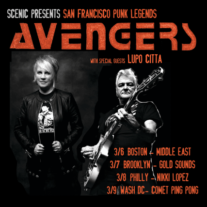 Scenic Presents : The Avengers, Lupo Citta at Middle East – Upstairs – Cambridge, MA