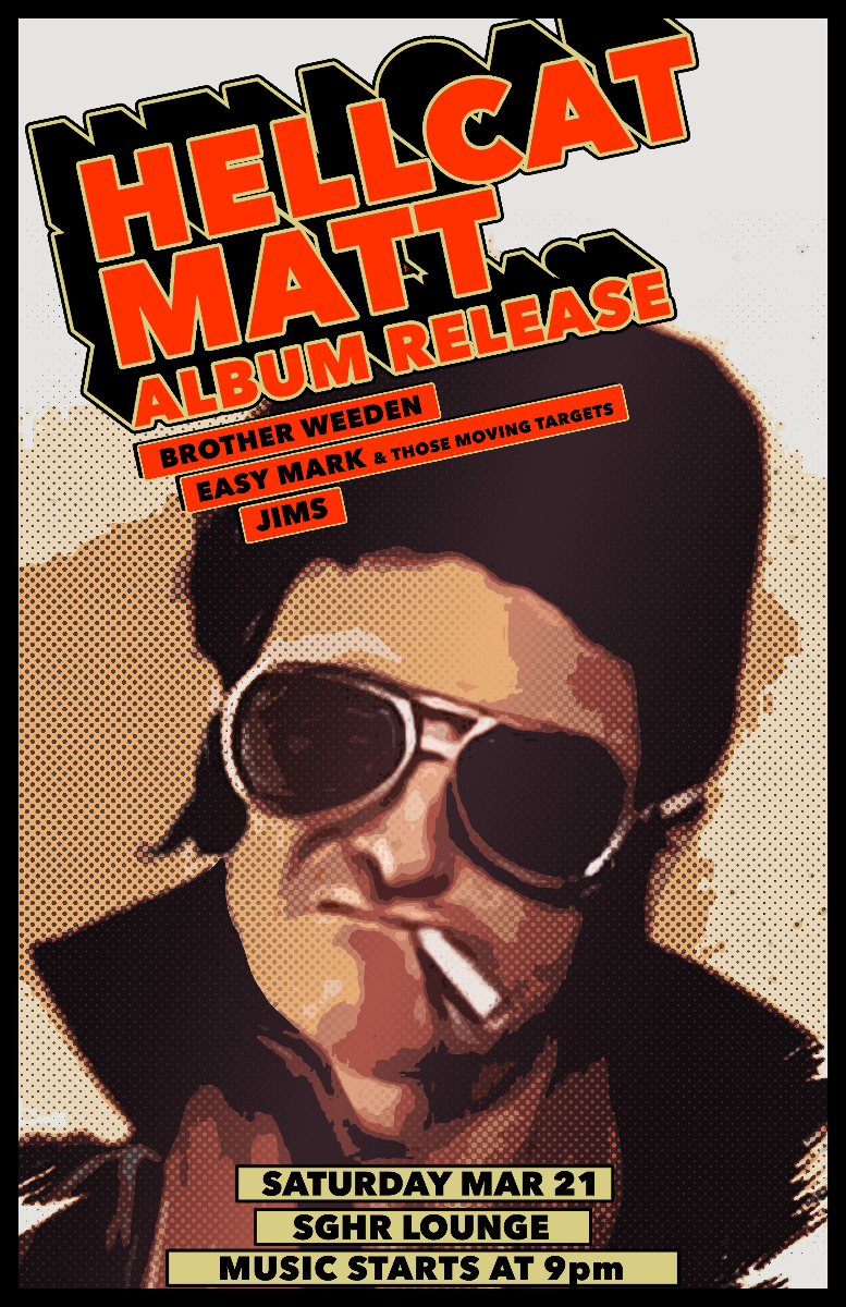 Hellcat Matt Album Release Show ft. Brother Weeden, Easy Mark & Those Moving Targets, JIMS