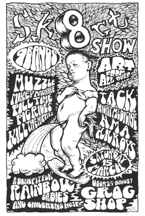 Sk8rt Art Show & Benefit Concert for Rainbow Babies & Children’s Hospital at Grog Shop and B Side – Cleveland Heights, OH