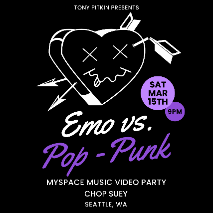 Emo vs. Pop-Punk: Myspace Music Video Party at Chop Suey – Seattle, WA