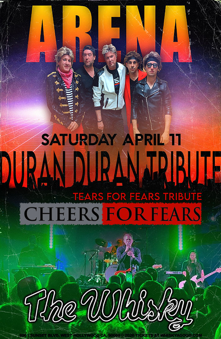 ARENA (The Duran Duran Experience), Cheers For Fears (Tears For Fears Tribute), Cutt, Shaheen Shokoofandeh