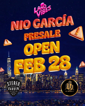 NIO GARCIA at Stereo Garden – Patchogue, NY
