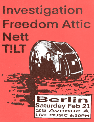 Investigation | Freedom Attic | Nett | T!lt at Berlin – New York, NY