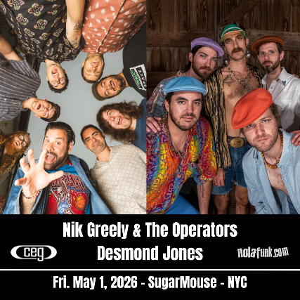 Nik Greeley & The Operators with Desmond Jones (Indie Funk)