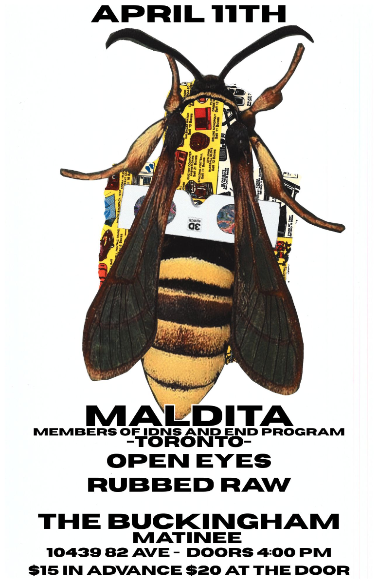 Maldita w/ Open Eyes & Rubbed Raw