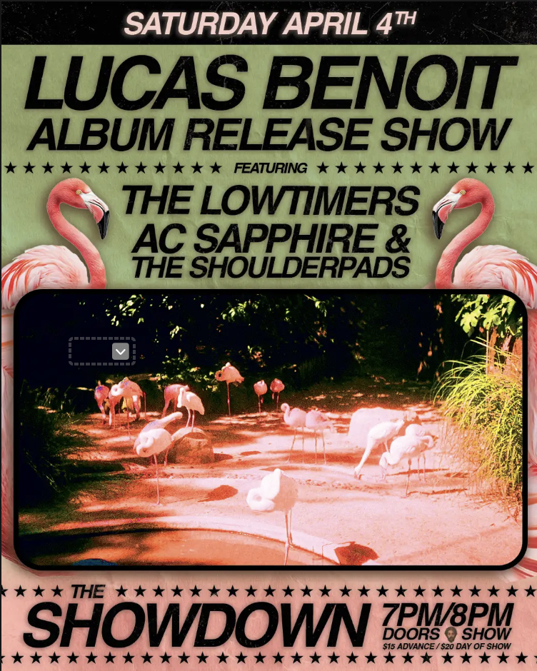Lucas Benoit Album Release Show Featuring the Lowtimers and AC Sapphire & the Shoulderpads