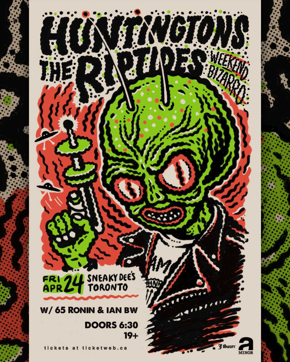 The Riptides w/ The Huntingtons, 65 Ronin & Ian BW at Sneaky Dee's