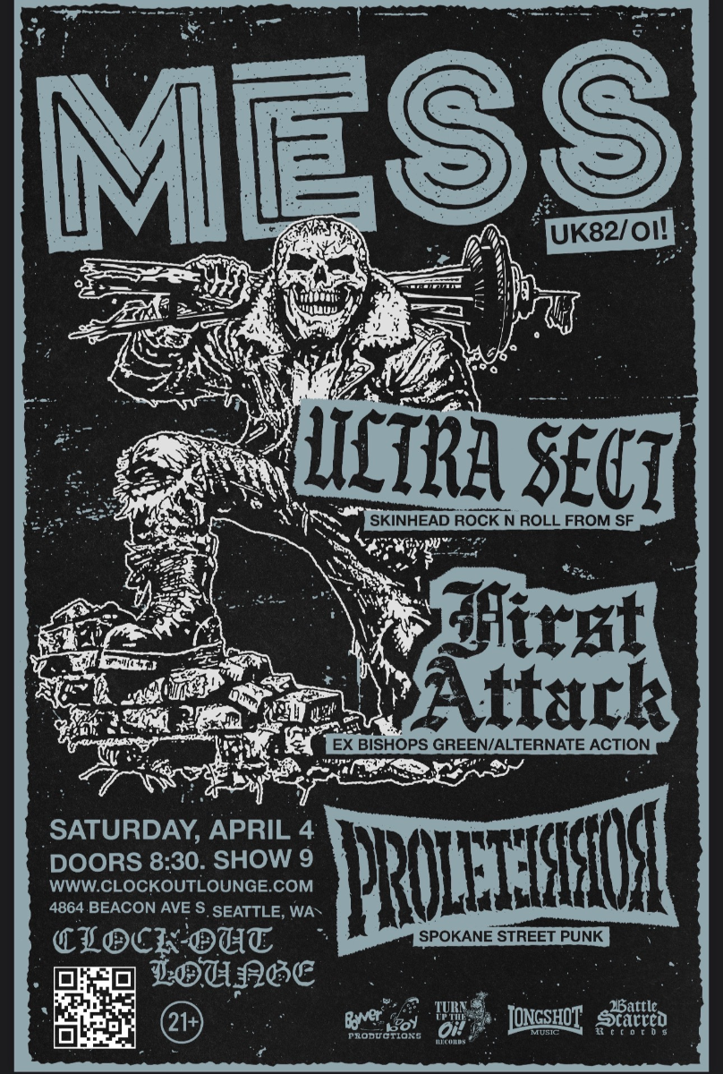 Clock-Out Lounge Presents: MESS w/ Ultra Sect, First Attack, Proleterror