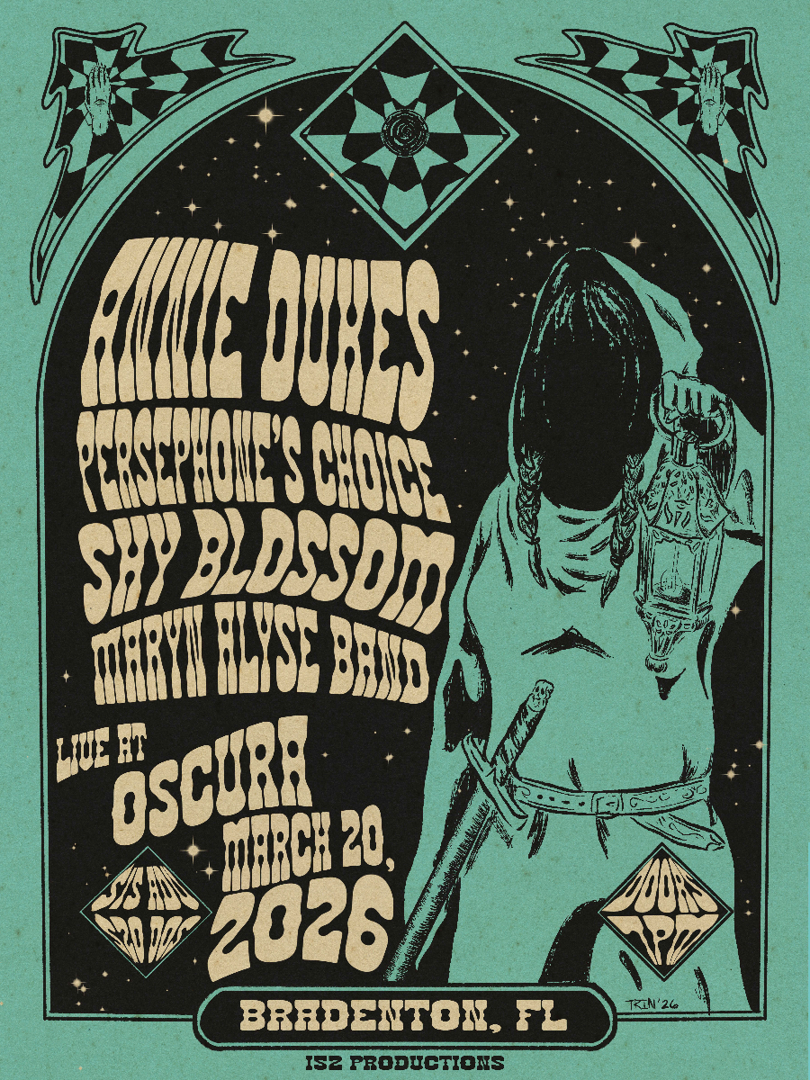 Annie Dukes, Persephone's Choice, Shy Blossom, Diver Down, and Maryn Alyse Band in Bradenton