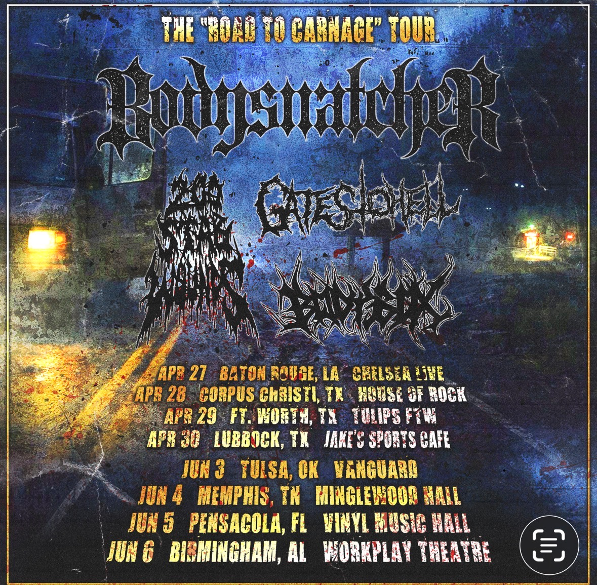 Bodysnatcher, 200 Stab Wounds, Gates To Hell and Bodybox