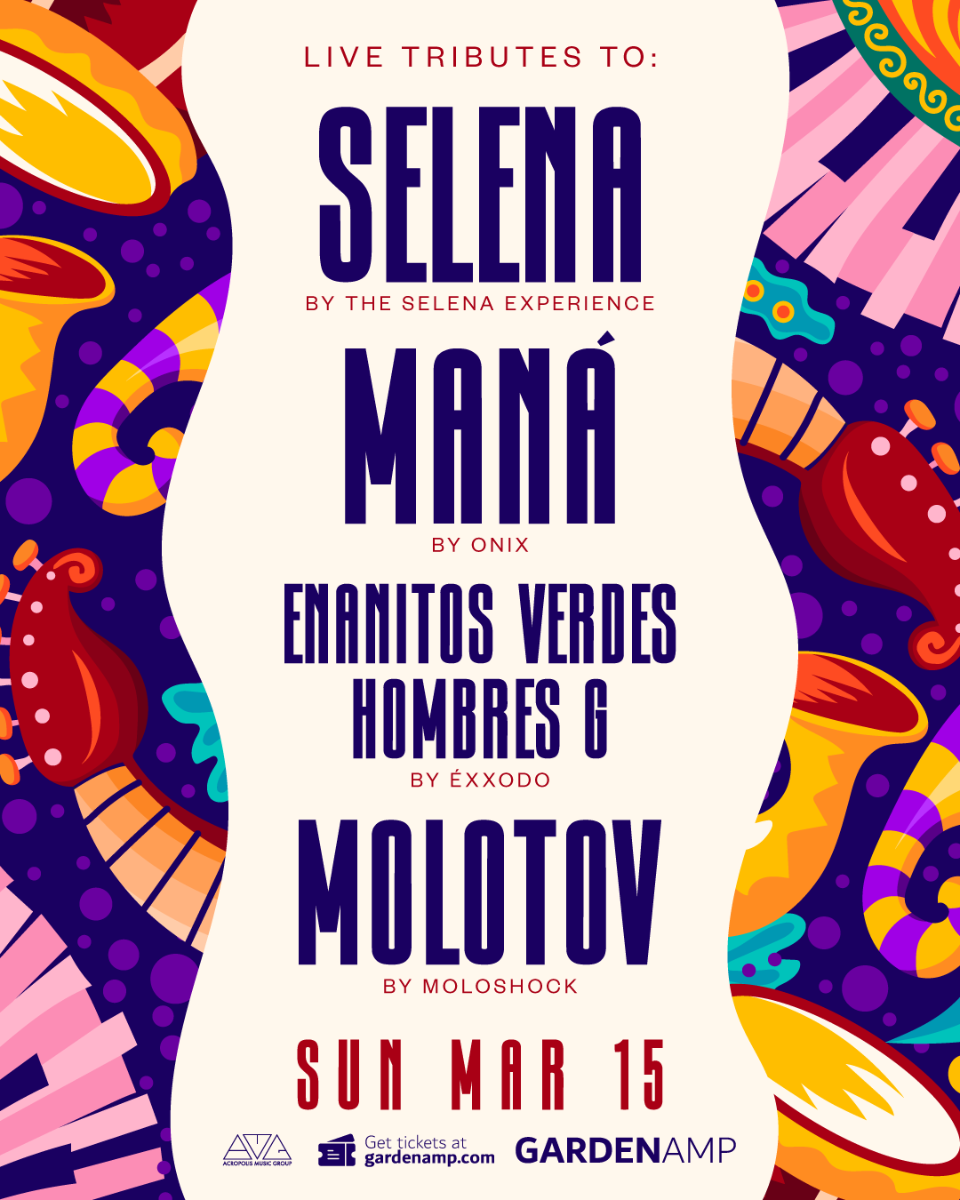 Selena, Maná, molotov, Hombres G, Enanitos Verdes tributes at Garden Amp