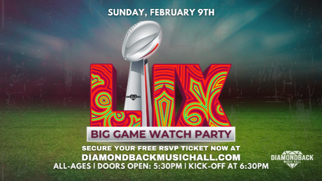 BIG GAME Watch Party! at Diamondback Music Hall – Belleville, MI