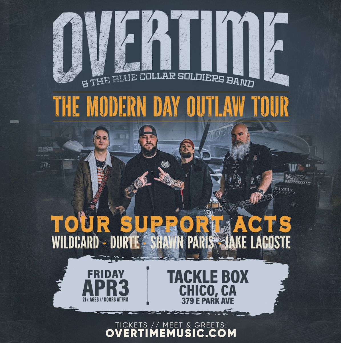 OVERTIME: The Modern Day Outlaw Tour in Chico