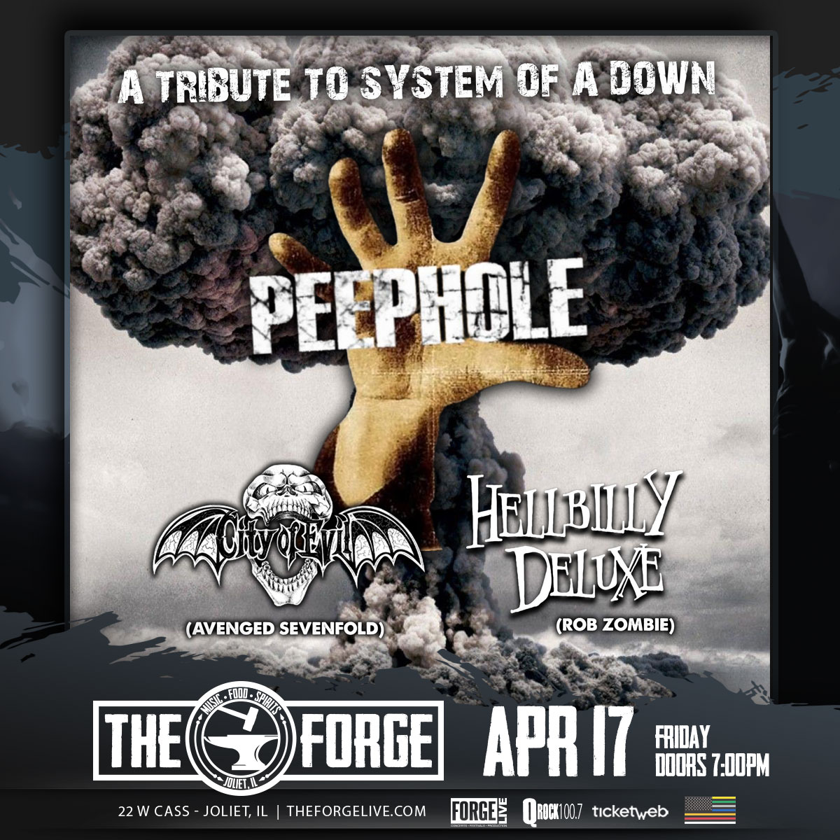 Peephole, City Of Evil, Hellbilly Deluxe (Rob Zombie Tribute