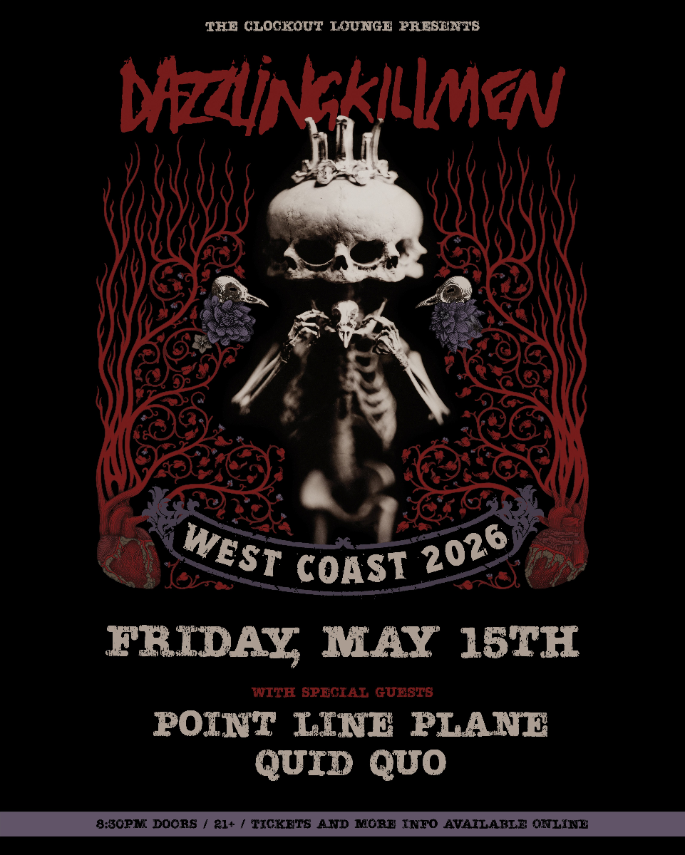 Clock-Out Lounge Presents: Dazzling Killmen w/ Point Line Plane, Quid Quo