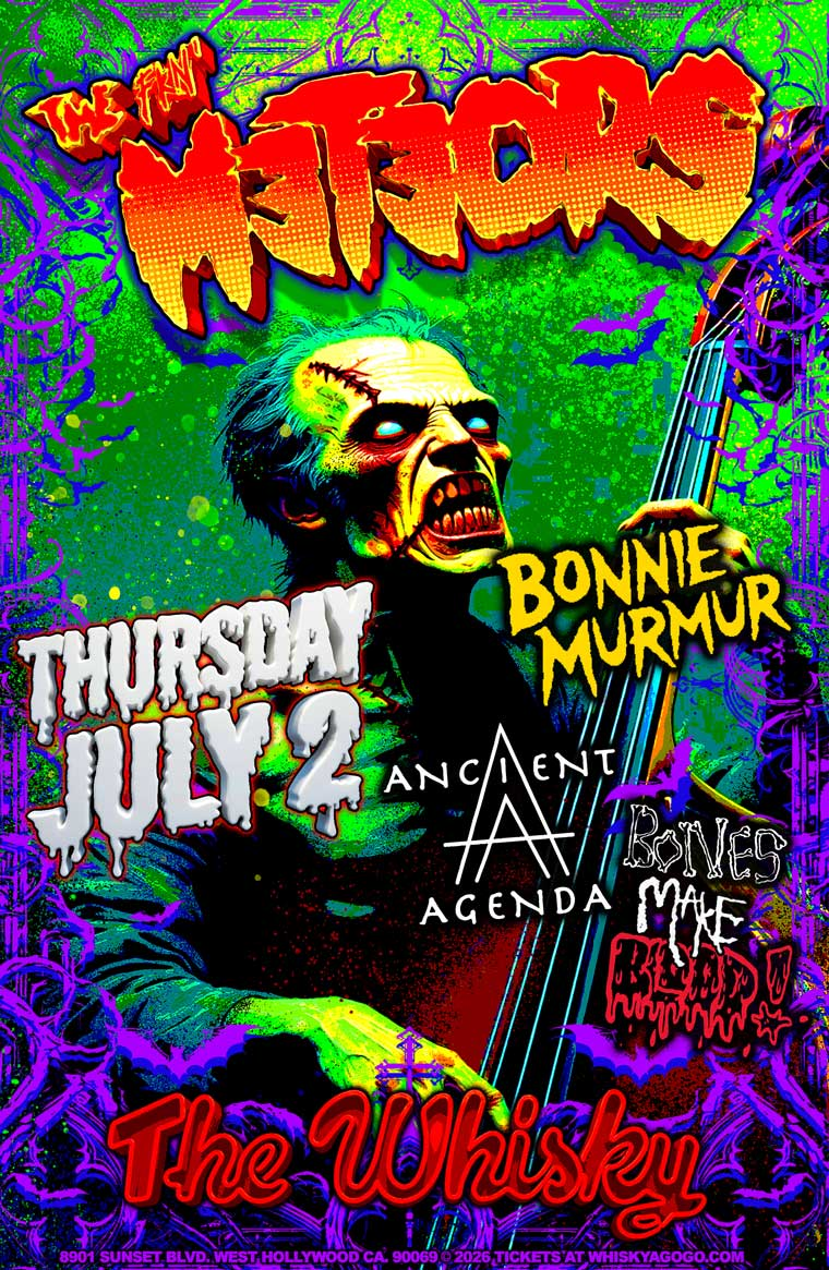 The Meteors, Bonnie Murmur, Ancient Agenda, Bones Make Blood