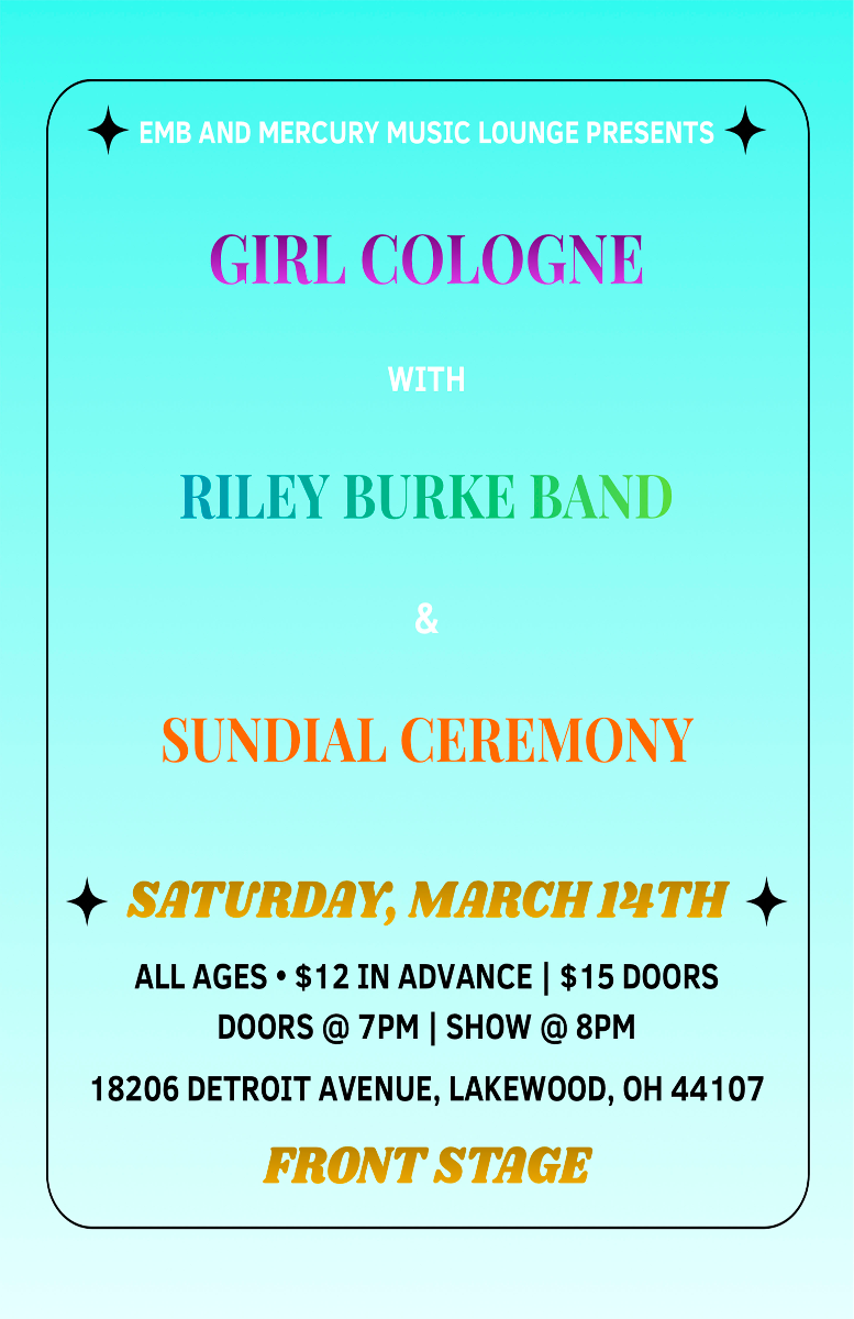 Girl Cologne, Riley Burke Band, Sundial Ceremony