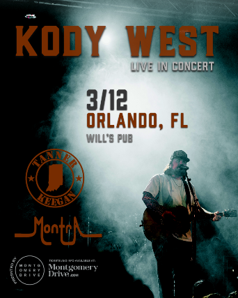 KODY WEST at Will’s Pub – Orlando, FL