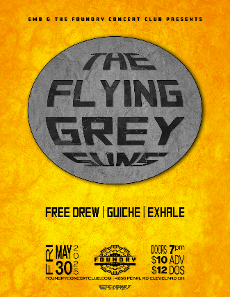 The Flying Grey Suns, Sha Ku Se, Guiche, Exhale at The Foundry – Cleveland, OH