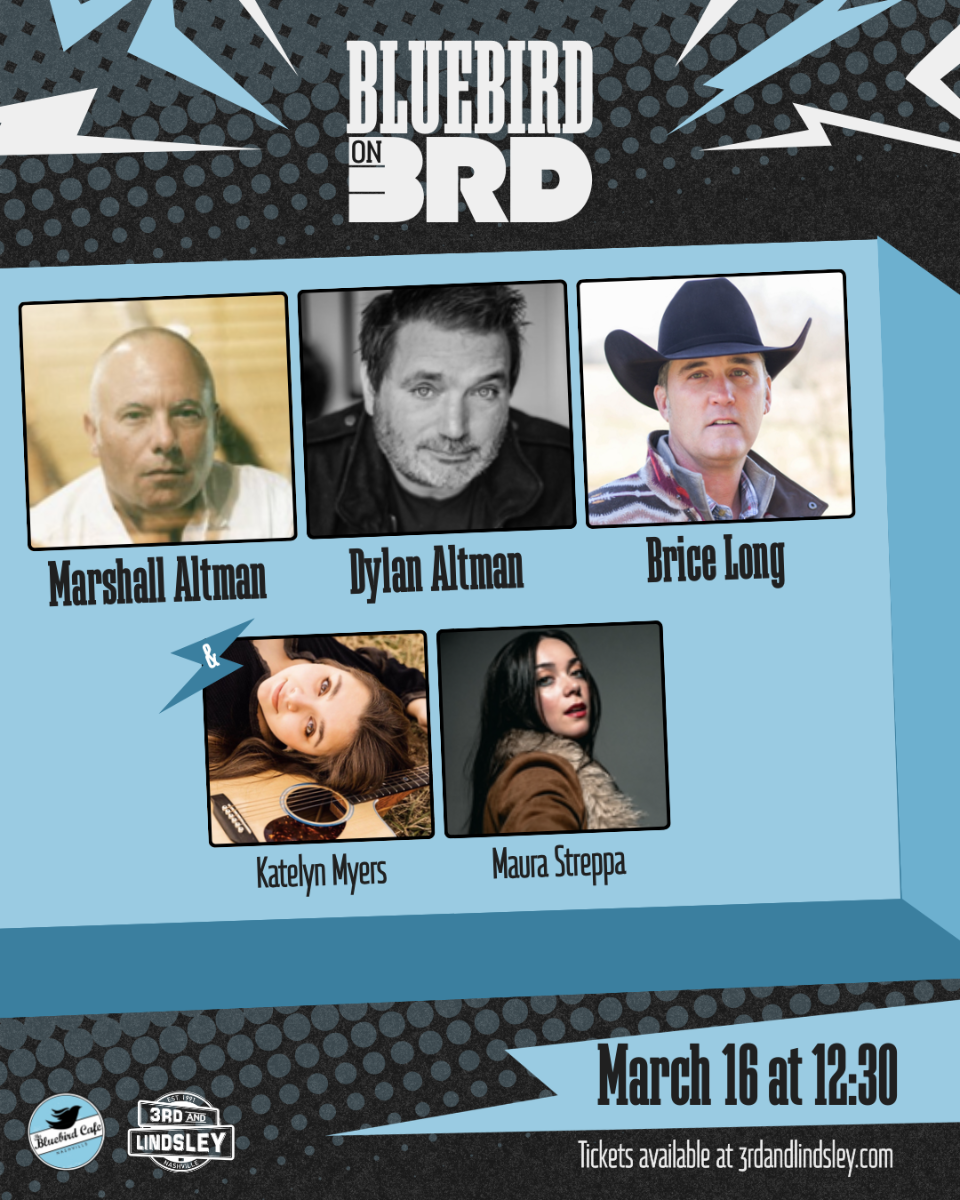 Bluebird On 3rd featuring Marshall Altman , Dylan Altman , Brice Long with Katelyn Myers and Maura Streppa