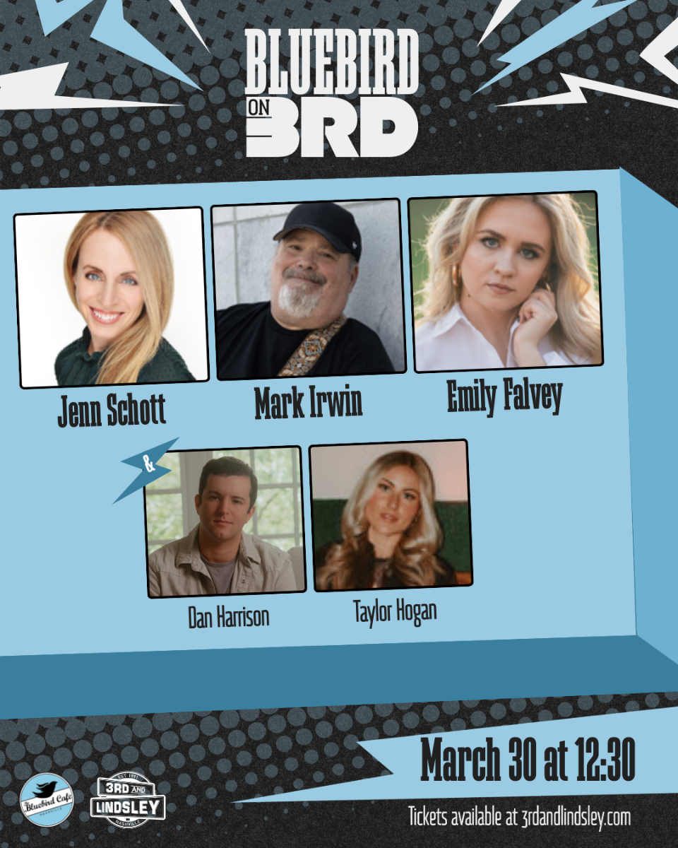 Bluebird On 3rd featuring Jenn Schott , Mark Irwin & Emily Falvey + Dan Harrison and Taylor Hogan