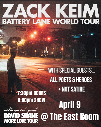 Zack Keim / David Shane / All Poets & Heroes / Not Satire