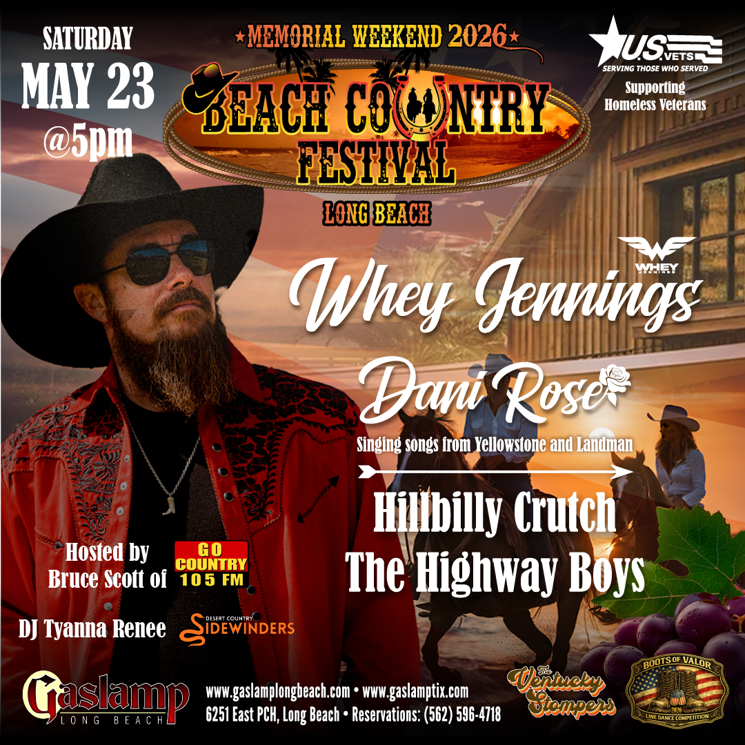 BEACH COUNTRY FEST with WHEY JENNINGS plus Special Guests