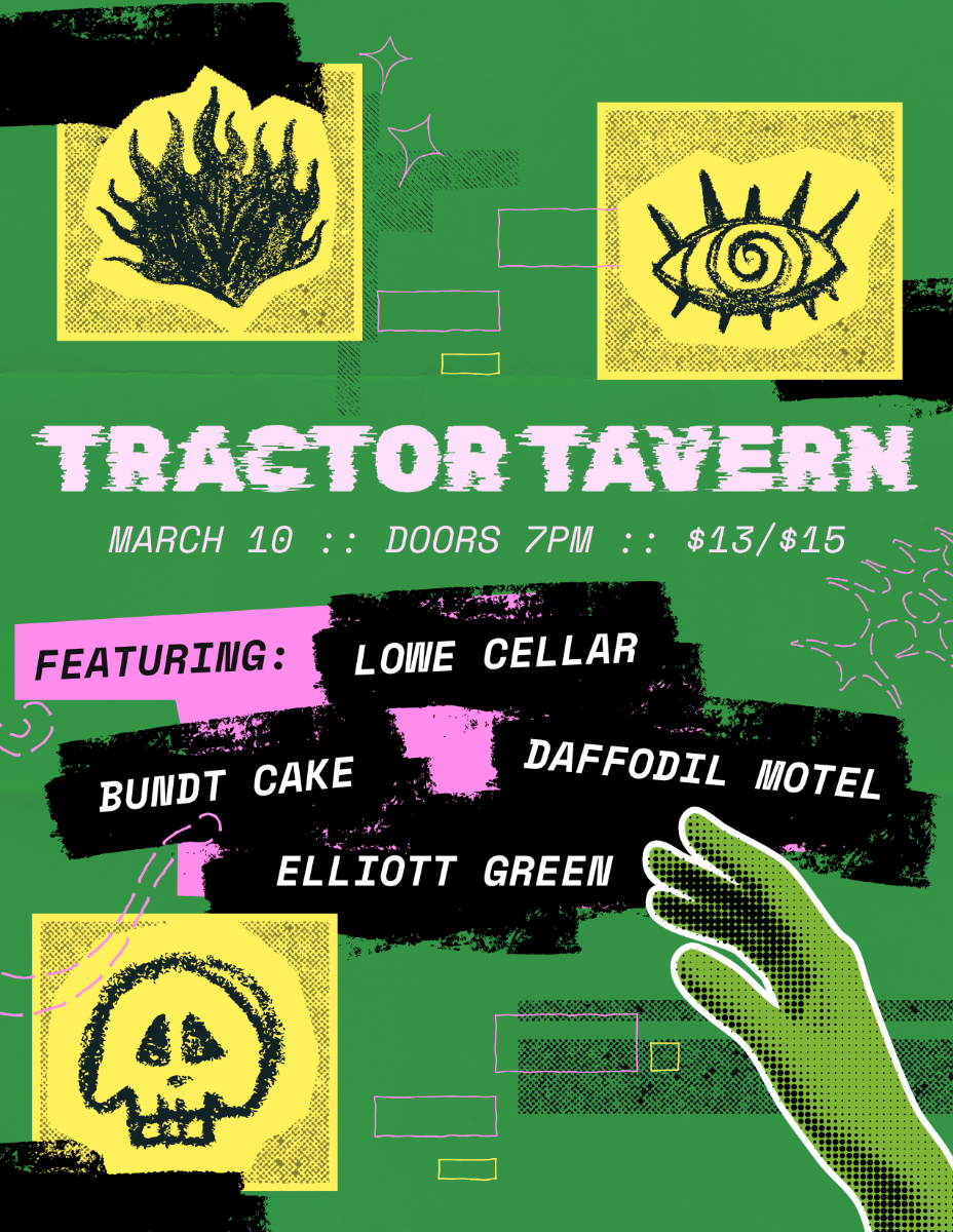 Bobby Soxxer, Bundt Cake, Daffodil Motel, Elliot Green
